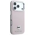 Кожен калъф Karl Lagerfeld Grained Leather Choupette Head MagSafe (KLHMP18X6PSCHLP) - iPhone 18 Pro Max / iPhone 17 Pro Max - Розов