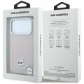 Кожен калъф Karl Lagerfeld Grained Leather Choupette Head MagSafe (KLHMP18X6PSCHLP) - iPhone 18 Pro Max / iPhone 17 Pro Max - Розов