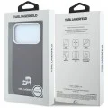 Кожен калъф Karl Lagerfeld Grained Leather KC Heads MagSafe (KLHMP18L6PSKCHLR) - iPhone 18 Pro / iPhone 17 Pro - Бордо
