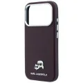 Кожен калъф Karl Lagerfeld Grained Leather KC Heads MagSafe (KLHMP18X6PSKCHLR) - iPhone 18 Pro Max / iPhone 17 Pro Max - Бордо