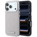 Кожен калъф Karl Lagerfeld Grained Leather Mono Resin Logo MagSafe (KLHMP18X6PWKLMHP) - iPhone 18 Pro Max / iPhone 17 Pro Max - Розов