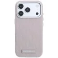 Кожен калъф Karl Lagerfeld Grained Leather Mono Resin Logo MagSafe (KLHMP18X6PWKLMHP) - iPhone 18 Pro Max / iPhone 17 Pro Max - Розов