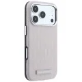 Кожен калъф Karl Lagerfeld Grained Leather Mono Resin Logo MagSafe (KLHMP18X6PWKLMHP) - iPhone 18 Pro Max / iPhone 17 Pro Max - Розов