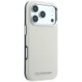 Кожен калъф Karl Lagerfeld HC MagSafe Grained Leather Elongated Logo (KLHMP18XPSWGKLE) - iPhone 18 Pro Max / iPhone 17 Pro Max - Бежов