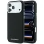 Кожен калъф Karl Lagerfeld HC MagSafe Grained Leather Elongated Logo (KLHMP18XPSWGKLK) - iPhone 18 Pro Max / iPhone 17 Pro Max - Черен