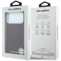 Кожен калъф Karl Lagerfeld HC MagSafe Grained Leather Elongated Logo (KLHMP18XPSWGKLR) - iPhone 18 Pro Max / iPhone 17 Pro Max - Бордо