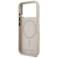 Кожен калъф Karl Lagerfeld Leather Ring Karl RSG Logo MagSafe (KLHMP18LPSKRSGEP) - iPhone 18 Pro / iPhone 17 Pro - Розов