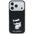 Кожен калъф Karl Lagerfeld Smooth Leather Choupette Sketch MagSafe (KLHMP18L6PWCIKDK) - iPhone 18 Pro / iPhone 17 Pro - Черен
