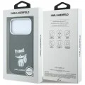 Кожен калъф Karl Lagerfeld Smooth Leather Choupette Sketch MagSafe (KLHMP18L6PWCIKDK) - iPhone 18 Pro / iPhone 17 Pro - Черен