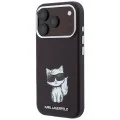 Кожен калъф Karl Lagerfeld Smooth Leather Choupette Sketch MagSafe (KLHMP18L6PWCIKDR) - iPhone 18 Pro / iPhone 17 Pro - Бордо