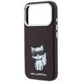 Кожен калъф Karl Lagerfeld Smooth Leather Choupette Sketch MagSafe (KLHMP18L6PWCIKDR) - iPhone 18 Pro / iPhone 17 Pro - Бордо
