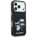 Кожен калъф Karl Lagerfeld Smooth Leather KC Bodies Sketch MagSafe (KLHMP18L6PWKCIDK) - iPhone 18 Pro / iPhone 17 Pro - Черен