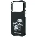 Кожен калъф Karl Lagerfeld Smooth Leather KC Bodies Sketch MagSafe (KLHMP18L6PWKCIDK) - iPhone 18 Pro / iPhone 17 Pro - Черен