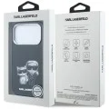 Кожен калъф Karl Lagerfeld Smooth Leather KC Bodies Sketch MagSafe (KLHMP18L6PWKCIDK) - iPhone 18 Pro / iPhone 17 Pro - Черен