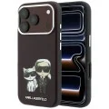 Кожен калъф Karl Lagerfeld Smooth Leather KC Bodies Sketch MagSafe (KLHMP18L6PWKCIDR) - iPhone 18 Pro / iPhone 17 Pro - Бордо