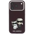 Кожен калъф Karl Lagerfeld Smooth Leather KC Bodies Sketch MagSafe (KLHMP18L6PWKCIDR) - iPhone 18 Pro / iPhone 17 Pro - Бордо