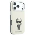 Кожен калъф Karl Lagerfeld Smooth Leather Ikonik Sketch MagSafe (KLHMP18L6PWKIKDE) - iPhone 18 Pro / iPhone 17 Pro - Бежов