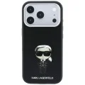 Кожен калъф Karl Lagerfeld Smooth Leather Ikonik Sketch MagSafe (KLHMP18L6PWKIKDK) - iPhone 18 Pro / iPhone 17 Pro - Черен