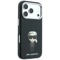 Кожен калъф Karl Lagerfeld Smooth Leather Ikonik Sketch MagSafe (KLHMP18L6PWKIKDK) - iPhone 18 Pro / iPhone 17 Pro - Черен