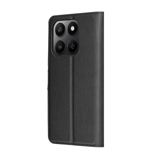 Кожен калъф – Techsuit Leather Folio – Honor 400 Smart 5G / 400 Smart 4G / X7d 4G – Черен