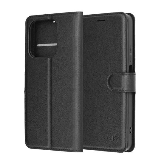 Кожен калъф – Techsuit Leather Folio – Honor 400 Smart 5G / 400 Smart 4G / X7d 4G – Черен