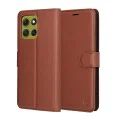 Кожен калъф – Techsuit Leather Folio – Motorola Moto G86 – Кафяв