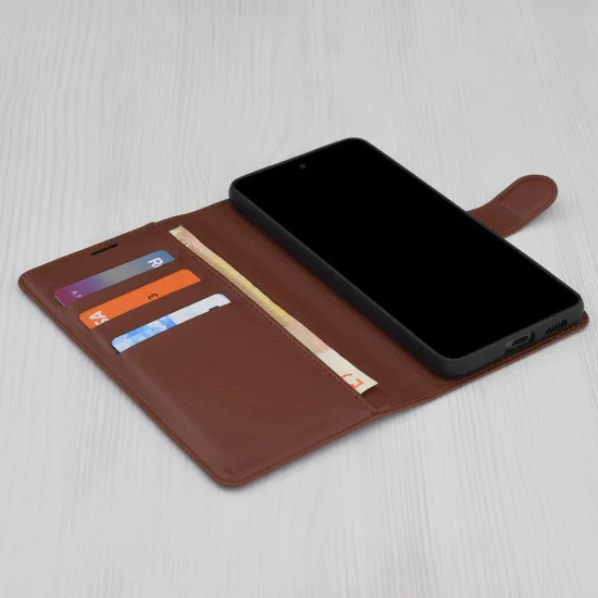 Калъф за Oppo A5 Pro 4G / A5 Pro 5G - Techsuit - Leather Folio - Кафяв
