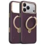 Кожен калъф Torras - QPRO Leather Series - iPhone 18 Pro Max / iPhone 17 Pro Max - Лилав
