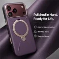Кожен калъф Torras - QPRO Leather Series - iPhone 18 Pro Max / iPhone 17 Pro Max - Лилав