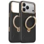 Кожен калъф Torras - QPRO Leather Series - iPhone 18 Pro / iPhone 17 Pro - Черен