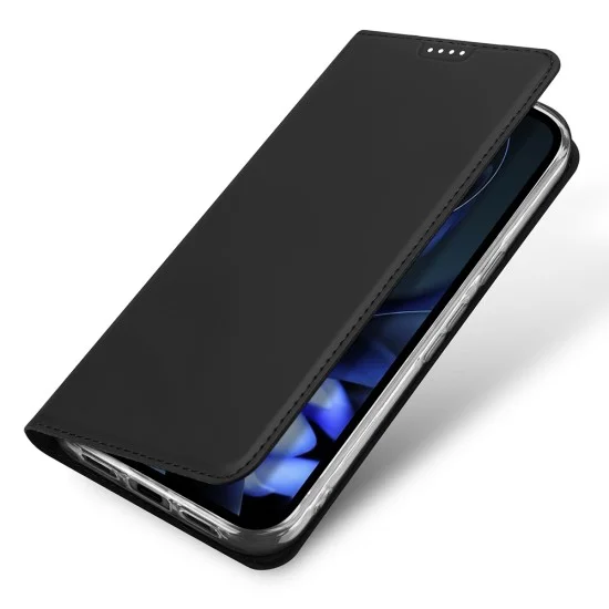 Кожен калъф тефтер Dux Ducis - Skin Pro - Google Pixel 10a - Черен