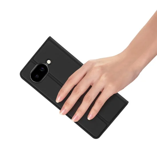 Кожен калъф тефтер Dux Ducis - Skin Pro - Google Pixel 10a - Черен