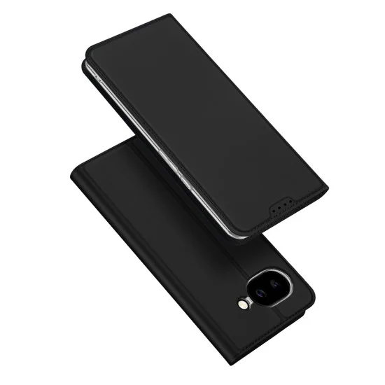 Кожен калъф тефтер Dux Ducis - Skin Pro - Google Pixel 10a - Черен