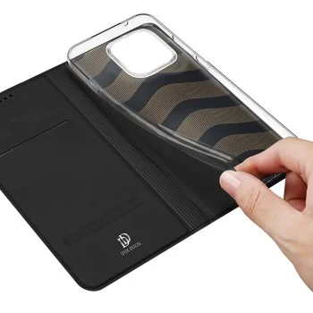 Кожен калъф тефтер Dux Ducis - Skin Pro - Oppo Reno16 F / Oppo Reno16 FS - Черен