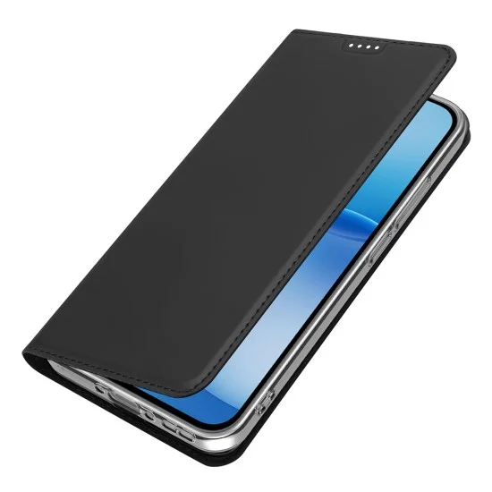 Кожен калъф тефтер Dux Ducis - Skin Pro - Oppo Reno16 F / Oppo Reno16 FS - Черен