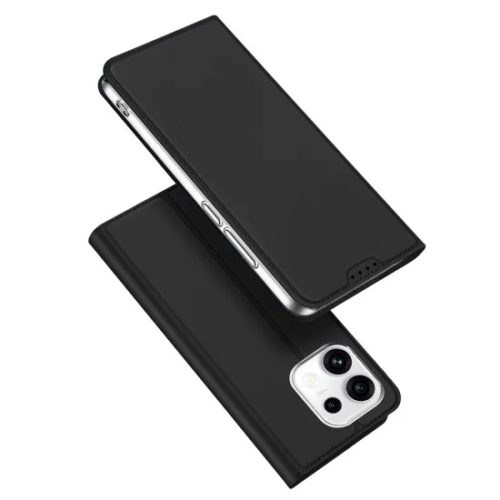 Кожен калъф тефтер Dux Ducis - Skin Pro - Oppo Reno16 F / Oppo Reno16 FS - Черен