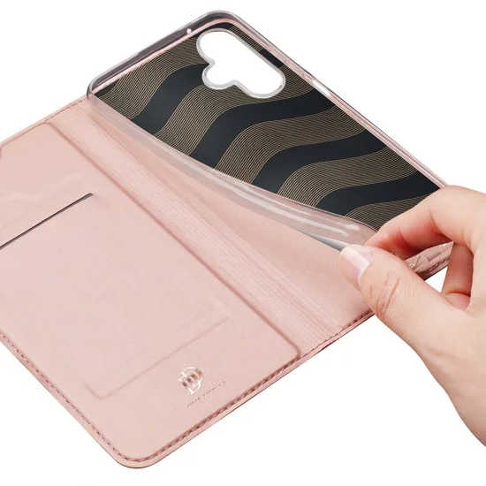 Кожен калъф тефтер Dux Ducis - Skin Pro - Samsung Galaxy A08 / Samsung Galaxy A07 (4G/5G) - Черен