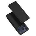 Кожен калъф тефтер Dux Ducis - Skin Pro - iPhone 18 Pro Max / iPhone 17 Pro Max - Черен