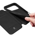 Кожен калъф тефтер Dux Ducis - Skin Pro - iPhone 18 Pro Max / iPhone 17 Pro Max - Черен