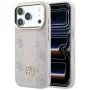 Кожен калъф Guess Leather 4G Stripe Round Classic Logo MagSafe (GUHMP18X6P4G4RCP) - iPhone 18 Pro Max / iPhone 17 Pro Max - Розов