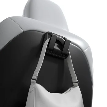 Куки за кола Spigen (2 бр.) Car Organizer (ACP11563) - 2x куки за седалка, за Tesla Model Y / Model 3, подсилена метална сърцевина - Черен