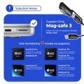 Магнитен кабел за данни 3 в 1 Lisen (YL0124070021) - Type-C към Type-C, 140W, 480Mbps, найлонова оплетка, 2m - Сив