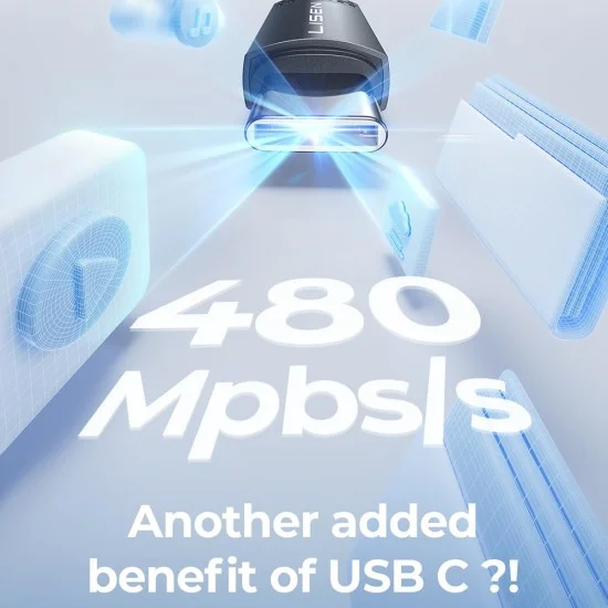 Магнитен кабел за данни 3 в 1 Lisen (YL0124070021) - Type-C към Type-C, 140W, 480Mbps, найлонова оплетка, 2m - Сив