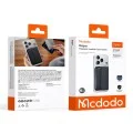 Магнитен калъф / визитник Mcdodo (WH-3530) - кожена текстура, ултратънък, събира до 5 карти - Черен