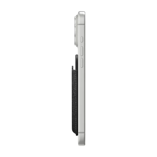 Магнитен портфейл Spigen MagFit Urban Fit (AFA11335) - побира до 5 карти, премиум устойчив на надраскване найлонов плат - Черен
