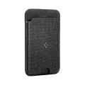 Магнитен портфейл Spigen MagFit Urban Fit (AFA11335) - побира до 5 карти, премиум устойчив на надраскване найлонов плат - Черен