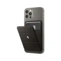 Магнитен портфейл Spigen Magnetic Wallet MagFit Smart Fold (AMP02766) - за 2 карти, сгъваема стойка, съвместим с MagSafe - Сив / Графит