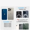 Магнитен портфейл Spigen Magnetic Wallet MagFit Smart Fold (AMP02766) - за 2 карти, сгъваема стойка, съвместим с MagSafe - Сив / Графит