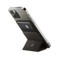 Магнитен портфейл Spigen Magnetic Wallet MagFit Smart Fold (AMP02766) - за 2 карти, сгъваема стойка, съвместим с MagSafe - Сив / Графит