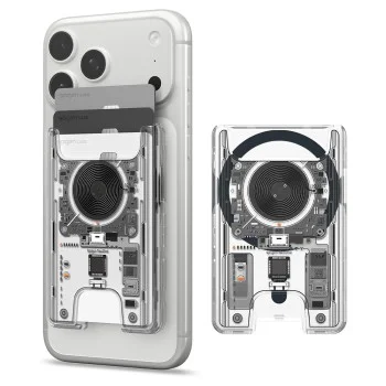 Магнитен портфейл Spigen Magnetic Wallet MagSafe Ultra Hybrid (AFA11403) - съхранение на 3 карти - Zero One